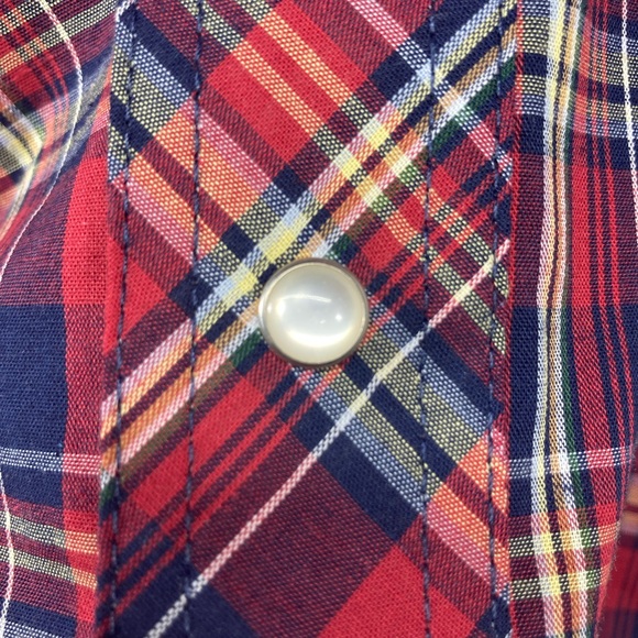 WRANGLER   MENS WESTERN LONG SLEEVE PLAID SHIRT STYLE 75204PP Size XL - Picture 8 of 15